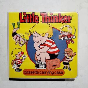 VTG 80s Little Thinker Cassette Tape Carrying Case 1983 Jerome Enterprises EUC
